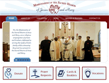 Tablet Screenshot of missionofsacredhearts.org